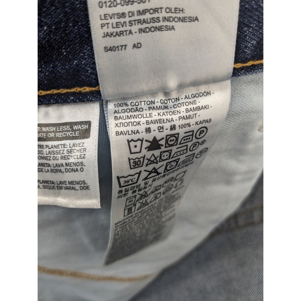 Levi's 550 Relaxed Fit Jeans Mens 52x32 Blue Tapered Leg Big & Tall NWT - Picture 12 of 12